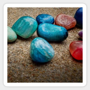 Polished Rocks One - photography Sticker